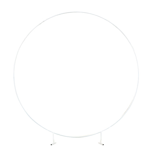 White Round Wedding Arch
