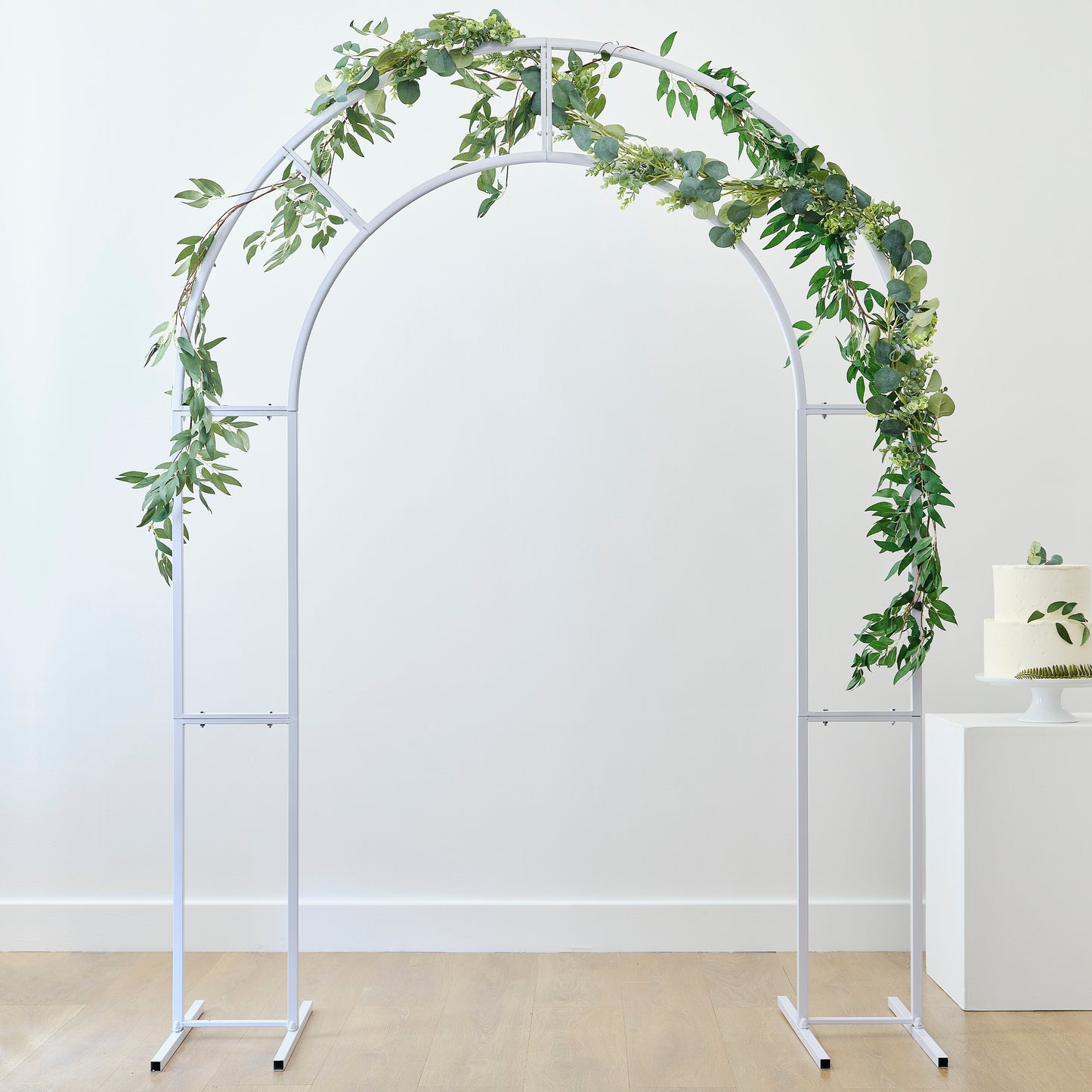 White Metal Frame Arch