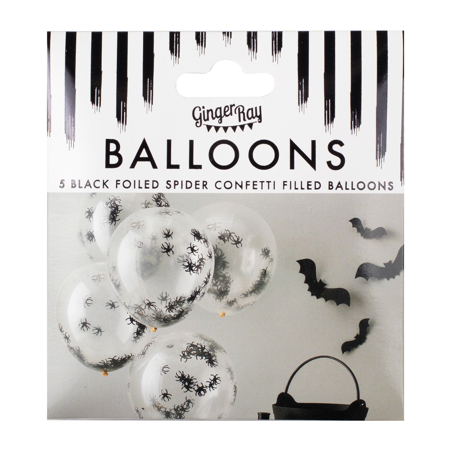 Halloween Spider Confetti Balloons