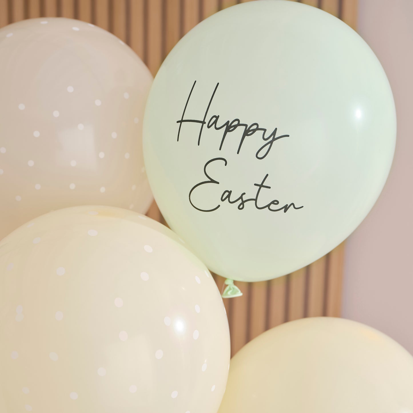 Pastel Happy Easter Balloons