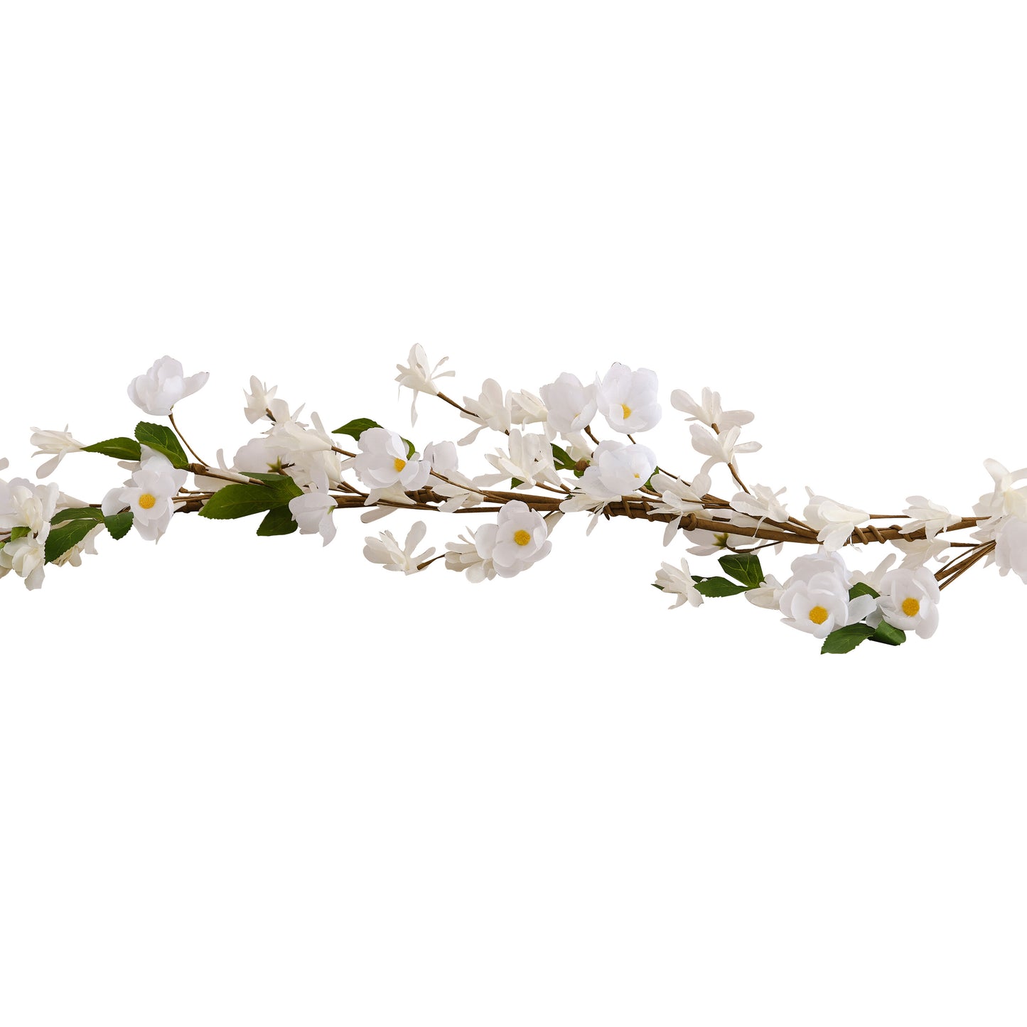 White Blossom Artificial Flower Garland