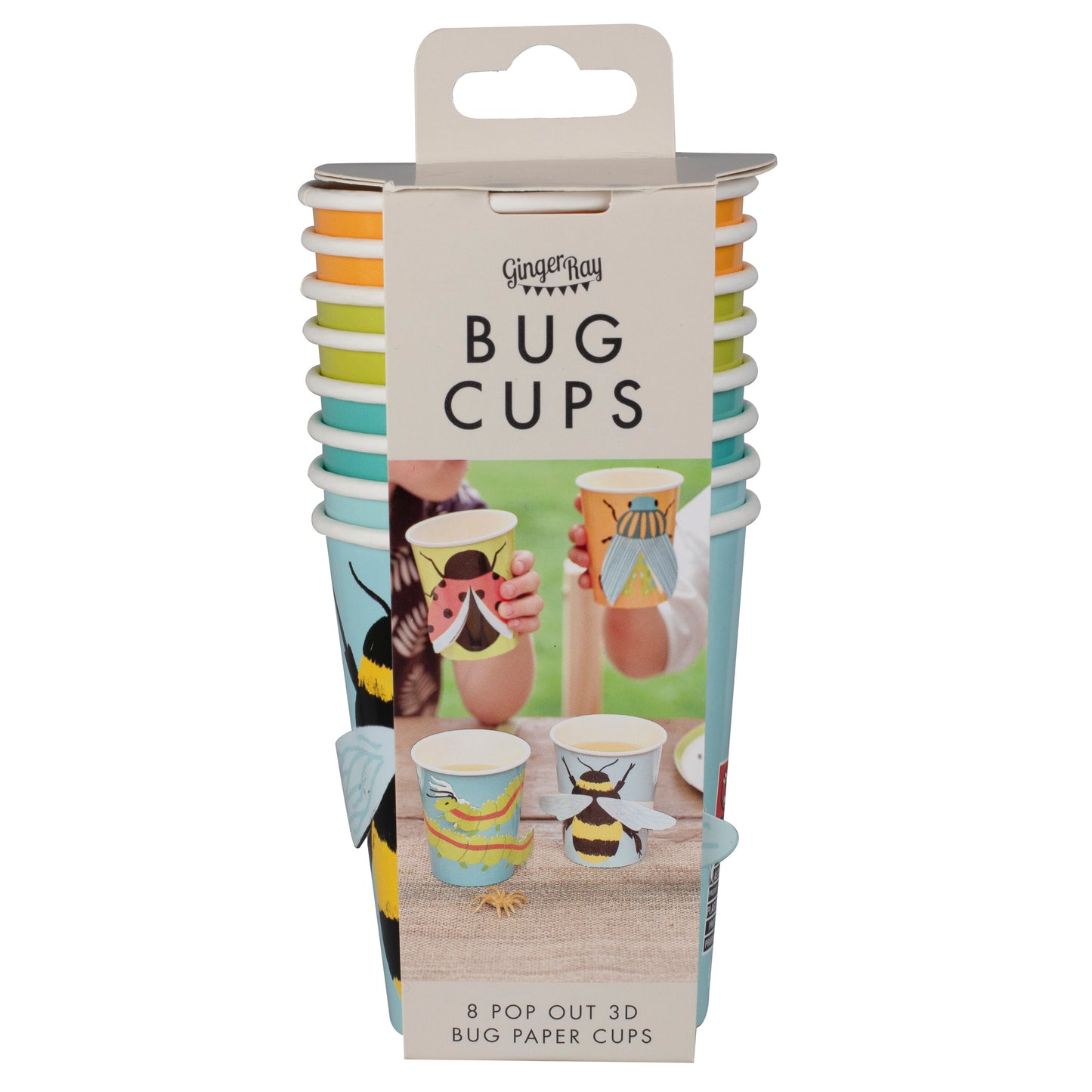 Bug Party Pop Out 3D Paper Cups