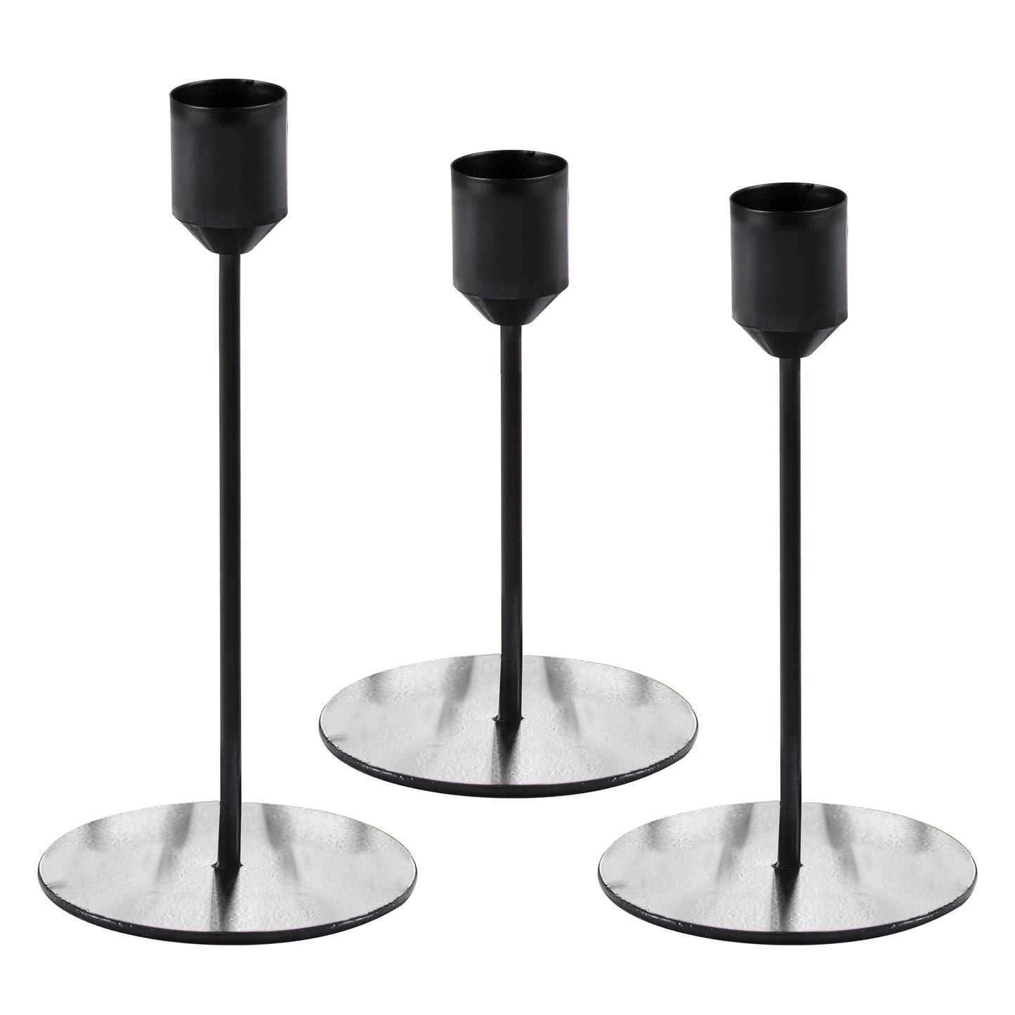 Matte Black Candle Holders