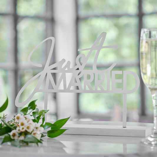 Just Married Wedding Table Sign