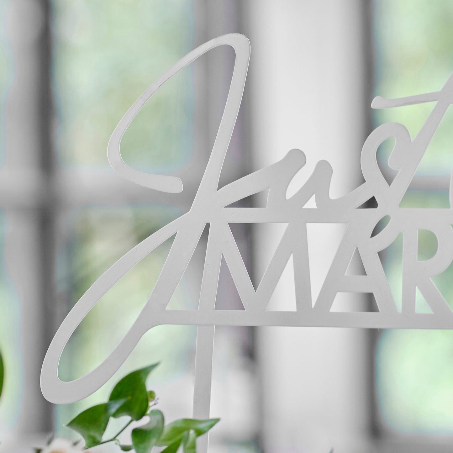 Just Married Wedding Table Sign