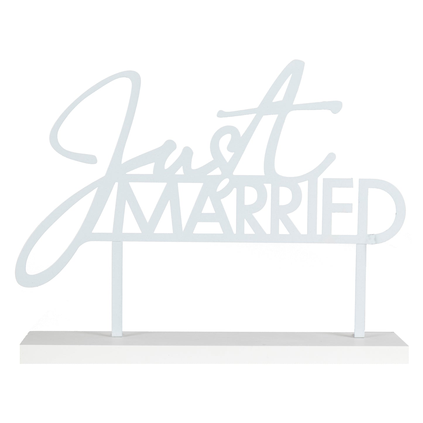 Just Married Wedding Table Sign