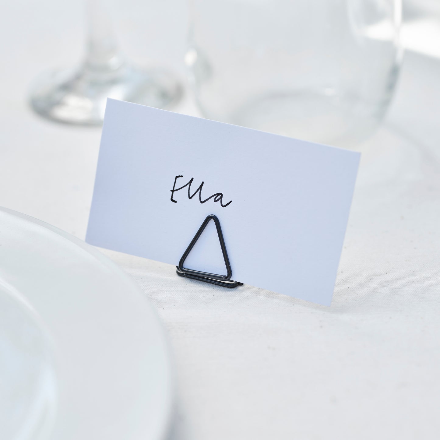 Black Wire Place Card Holders