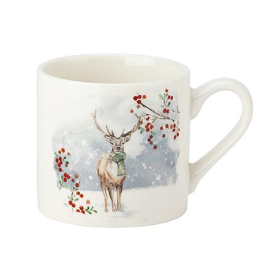 Foxwood Home Christmas Mug & Coaster Set Stag
