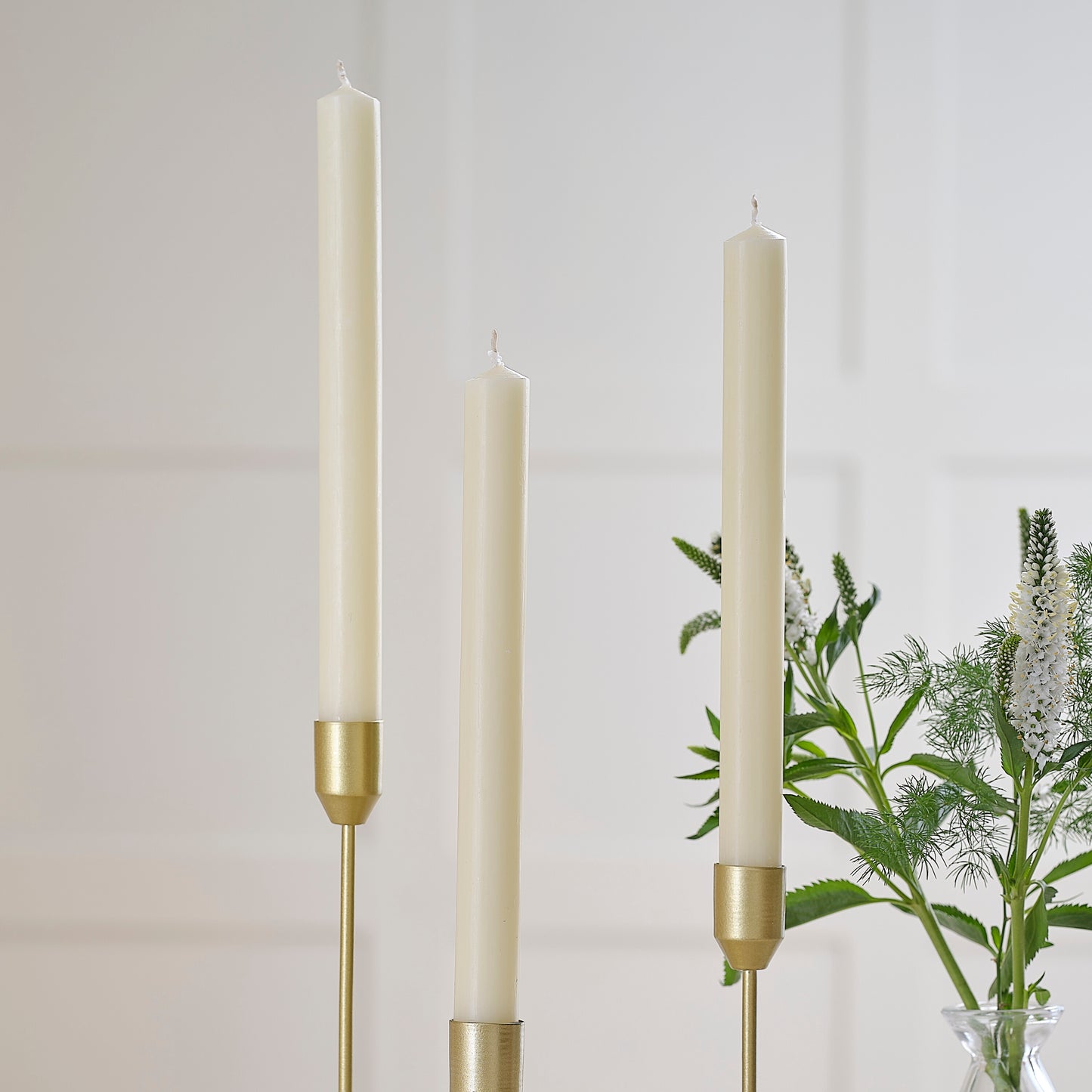 Ivory Straight Dinner Candles