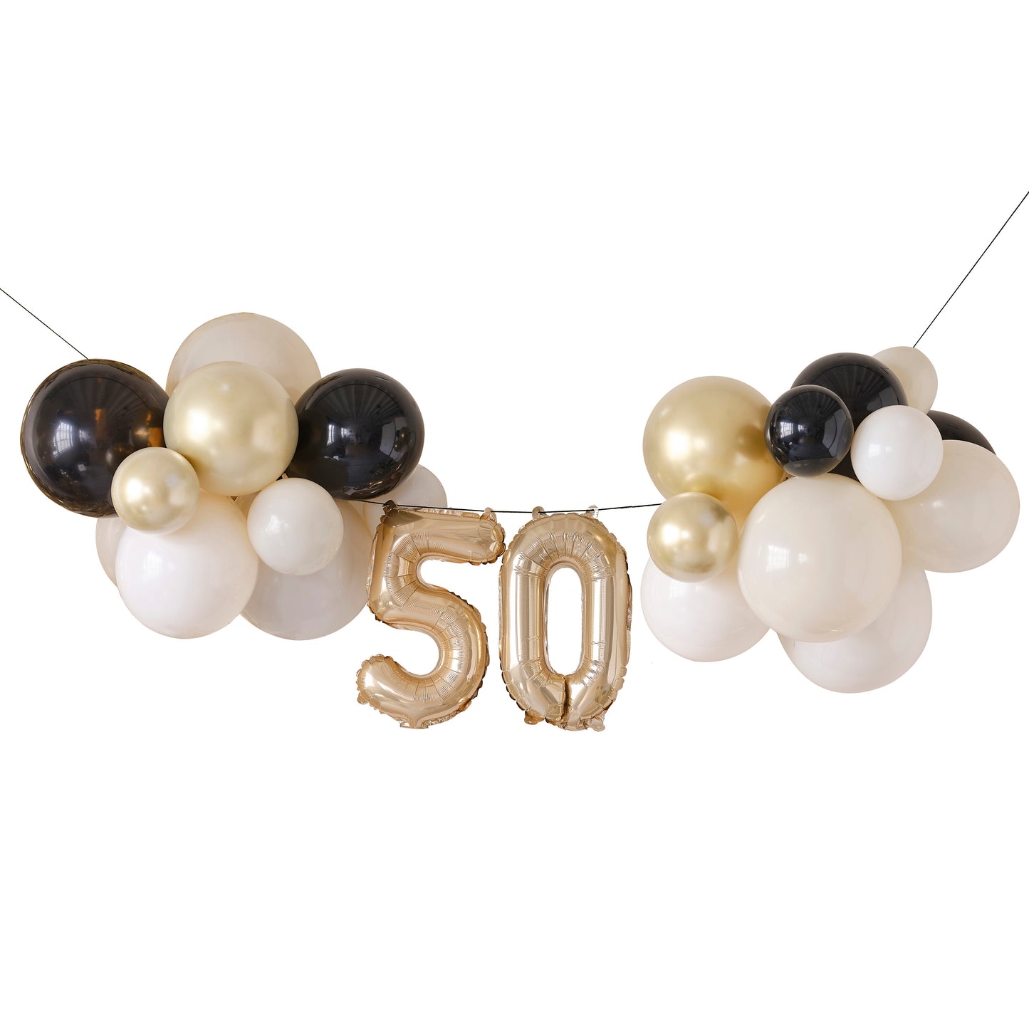 50th Birthday Milestone Balloon Bunting Decoration