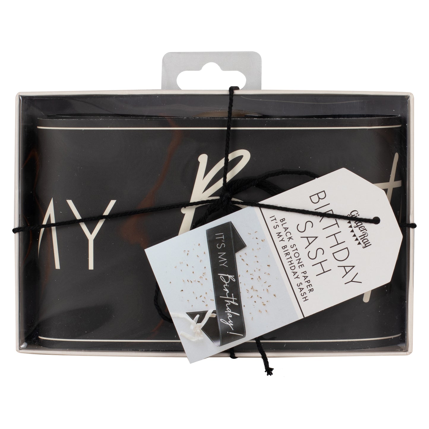 Black and Nude It's My Birthday Sash