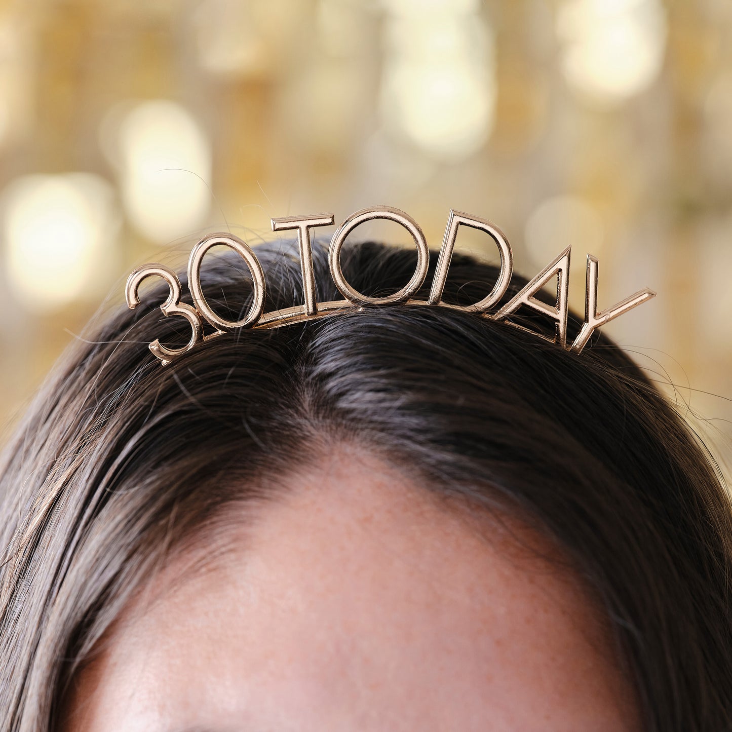 Champagne Gold 30th Birthday Headband