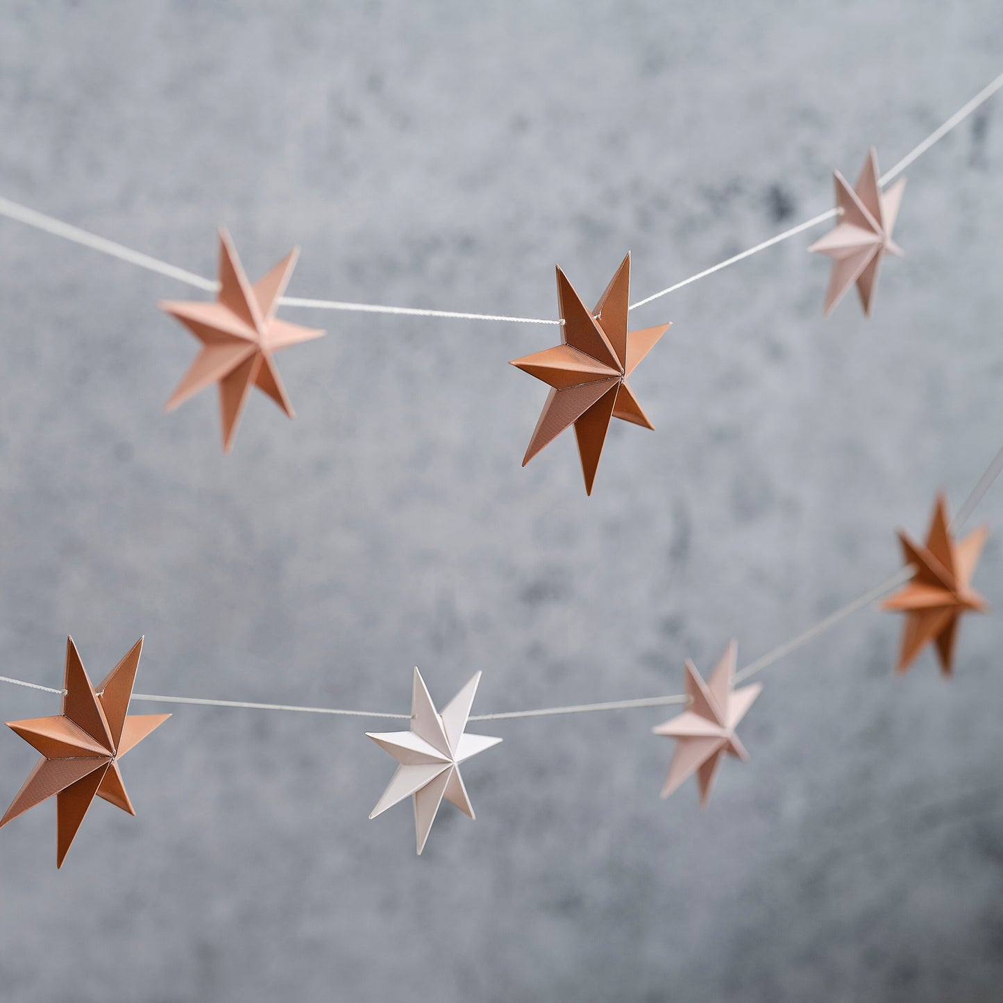 Paper Stars Christmas Bunting Decoration