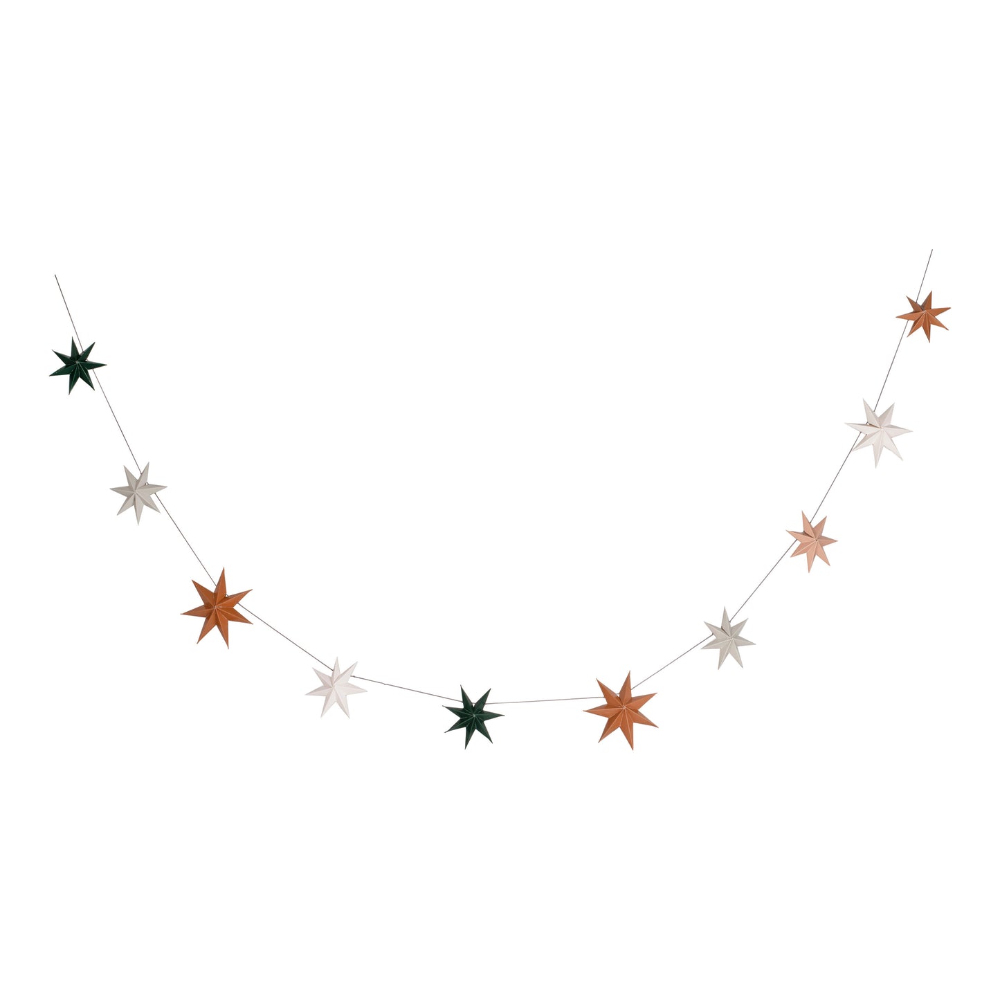 Paper Stars Christmas Bunting Decoration
