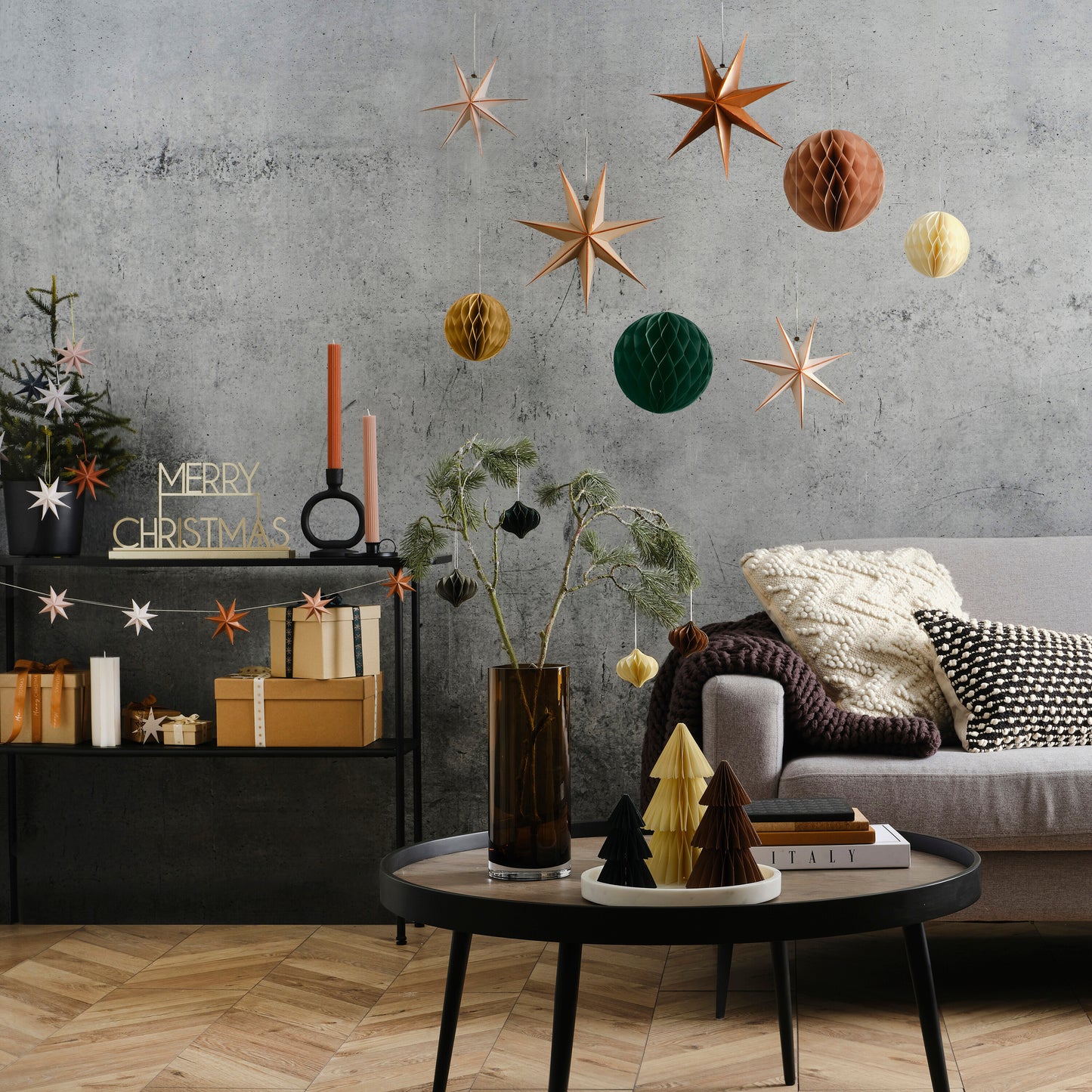 Honeycomb Hanging Christmas Decorations
