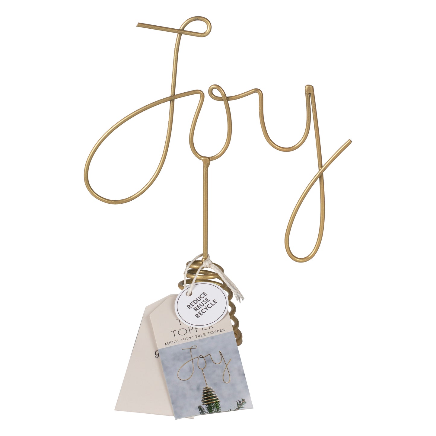 Joy Christmas Tree Topper