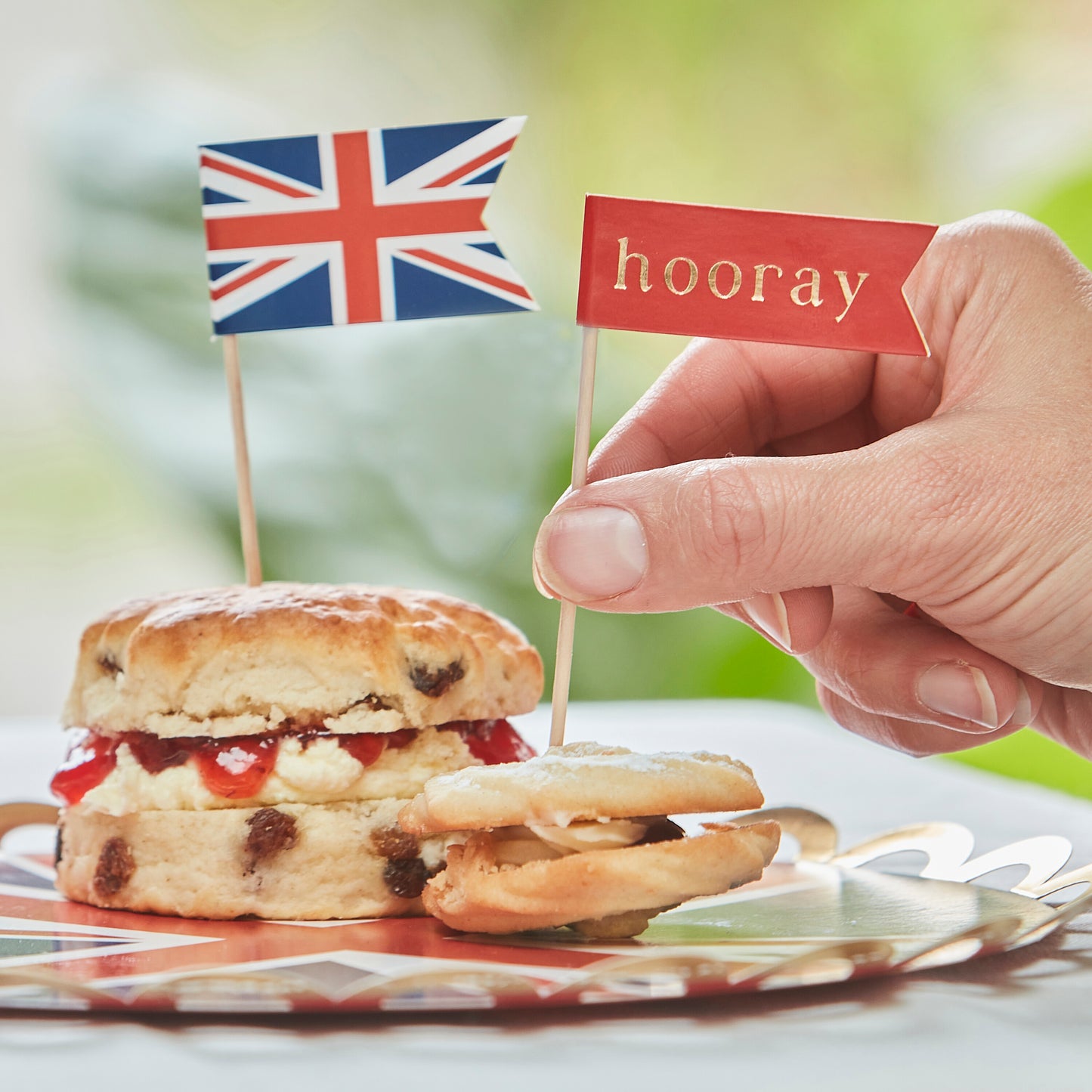 Union Jack Cupcake Topper Decorations