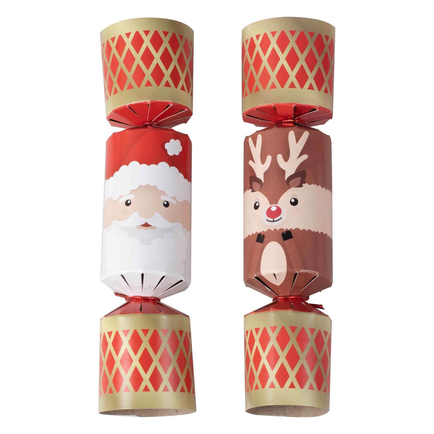 Mini Santa & Reindeer Christmas Crackers