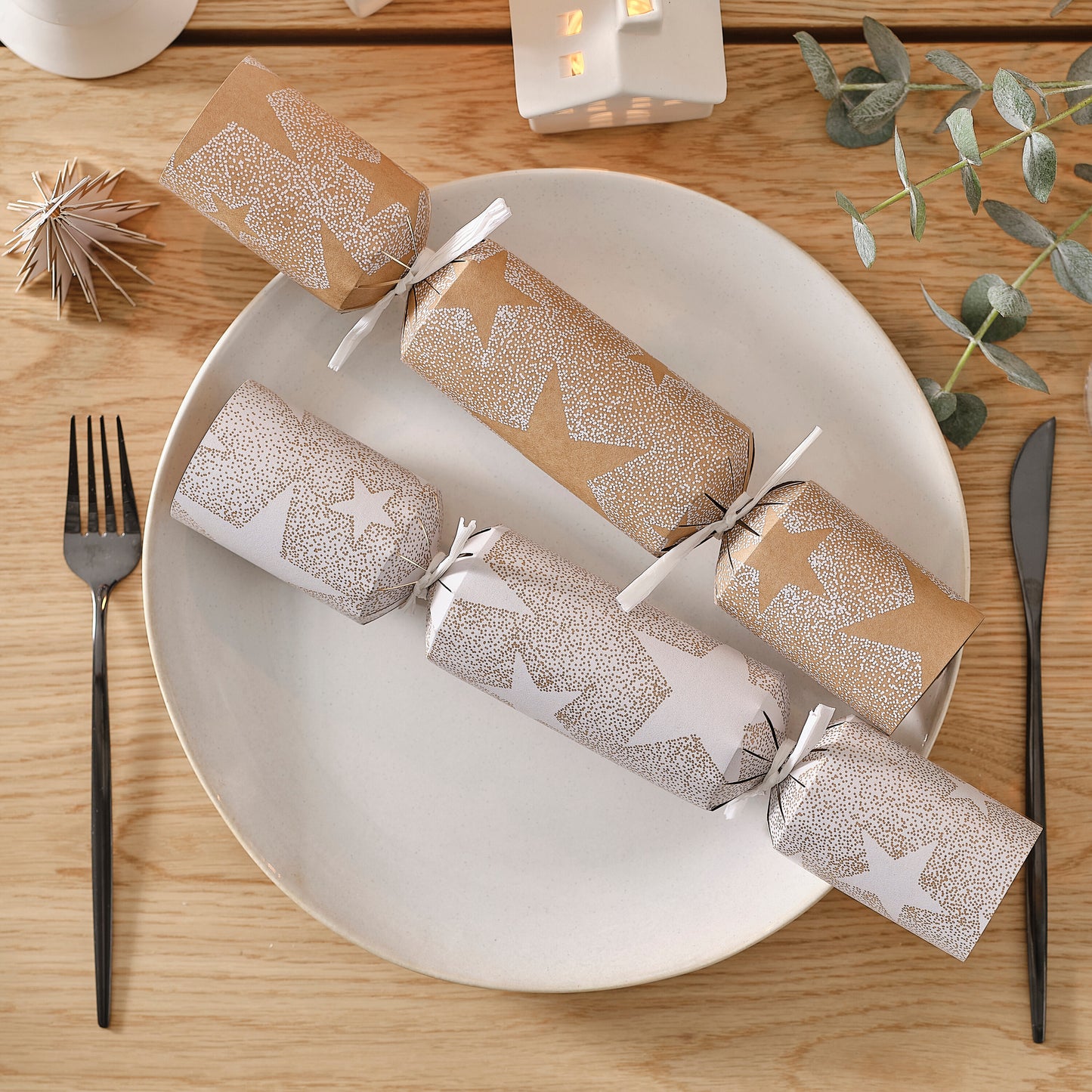 Stars Recyclable Christmas Crackers