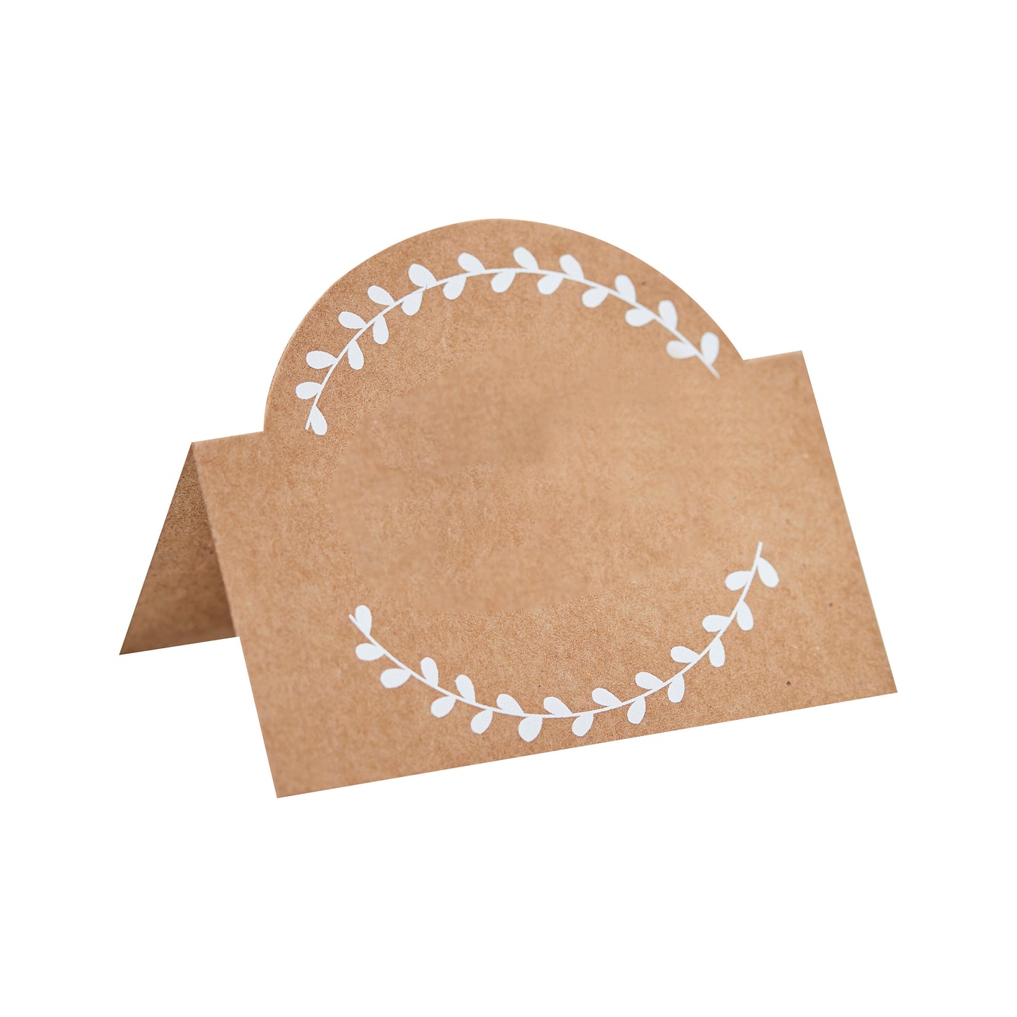 Kraft and White Wedding Place Cards