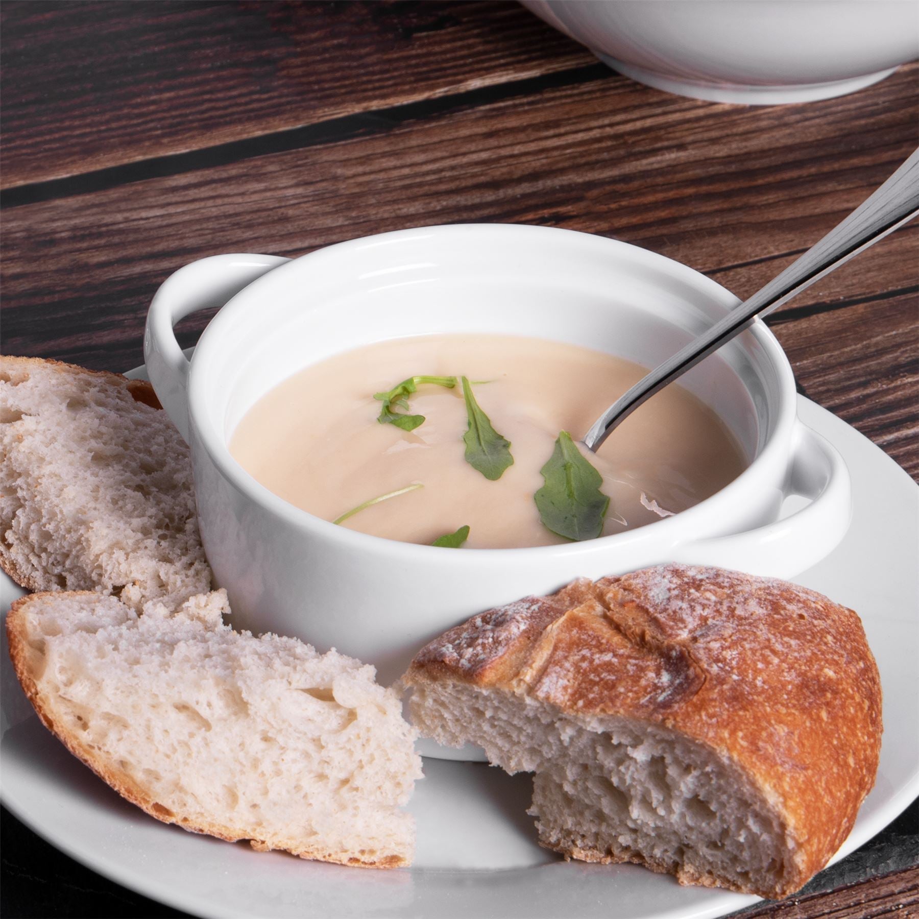 Soup Bowls with Handles - Set of 4 | M&W	
