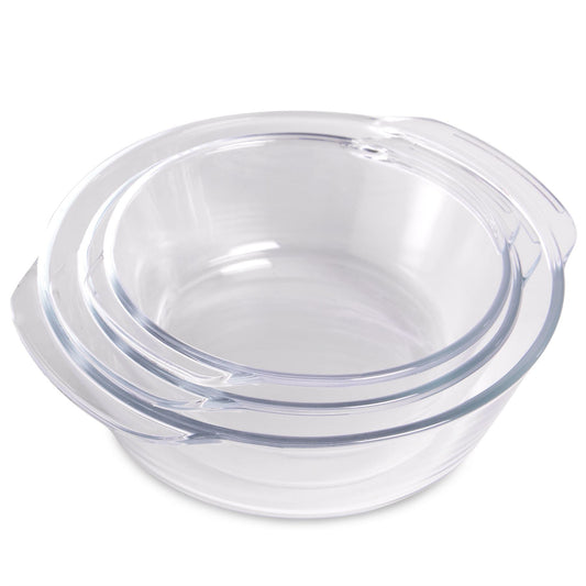 Glass Cooking Dishes - Set of 3 | M&W	
