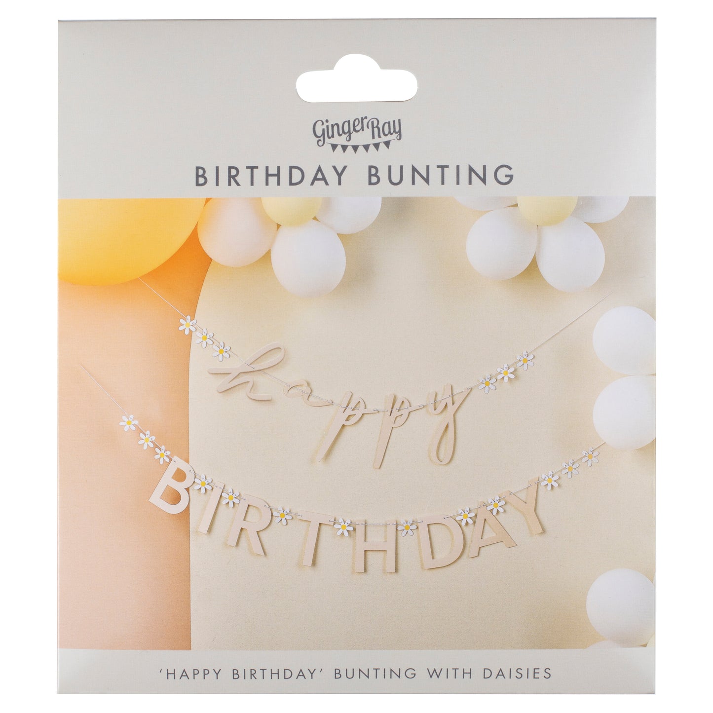Daisy Floral Happy Birthday Bunting