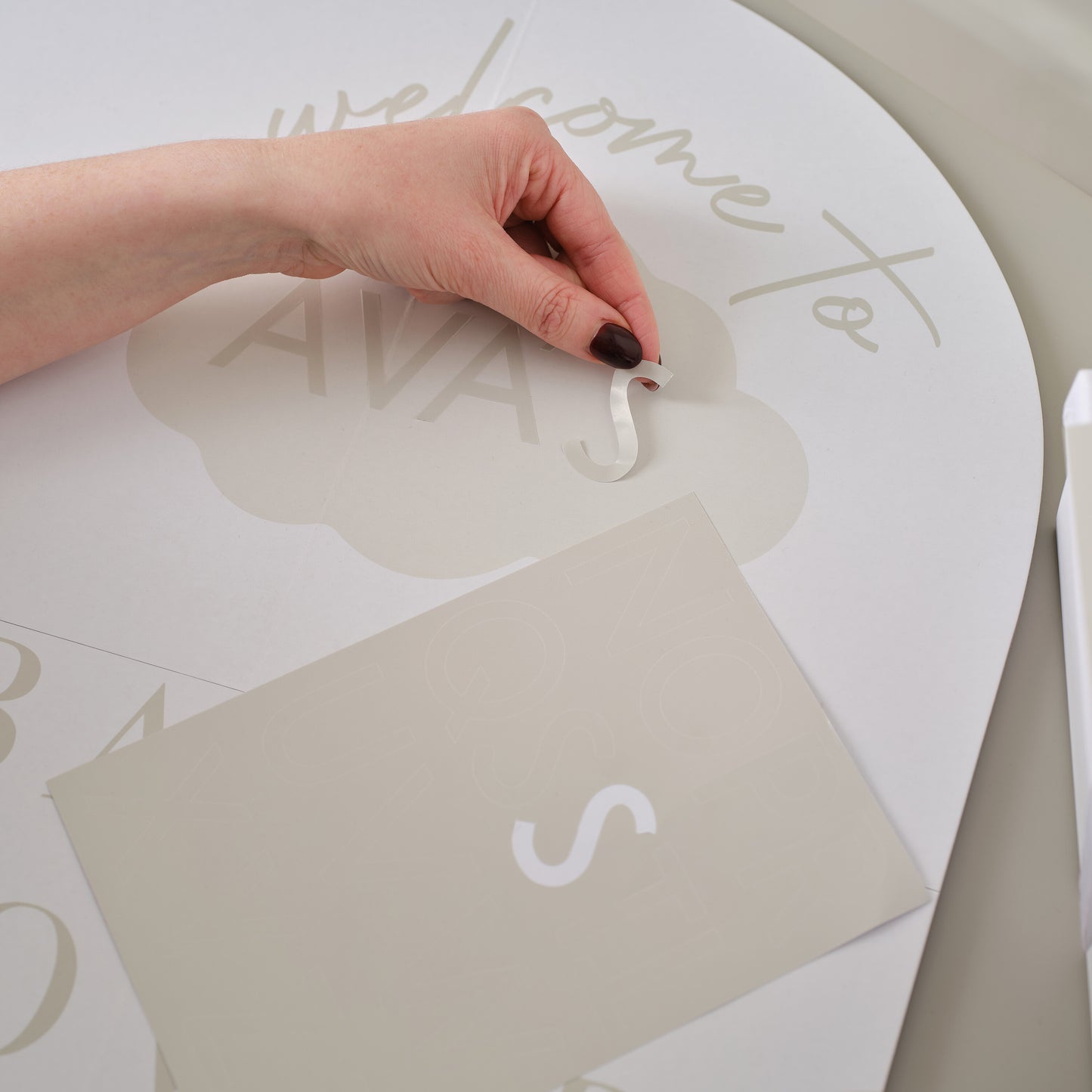 Customisable Cloud Baby Shower Welcome Sign