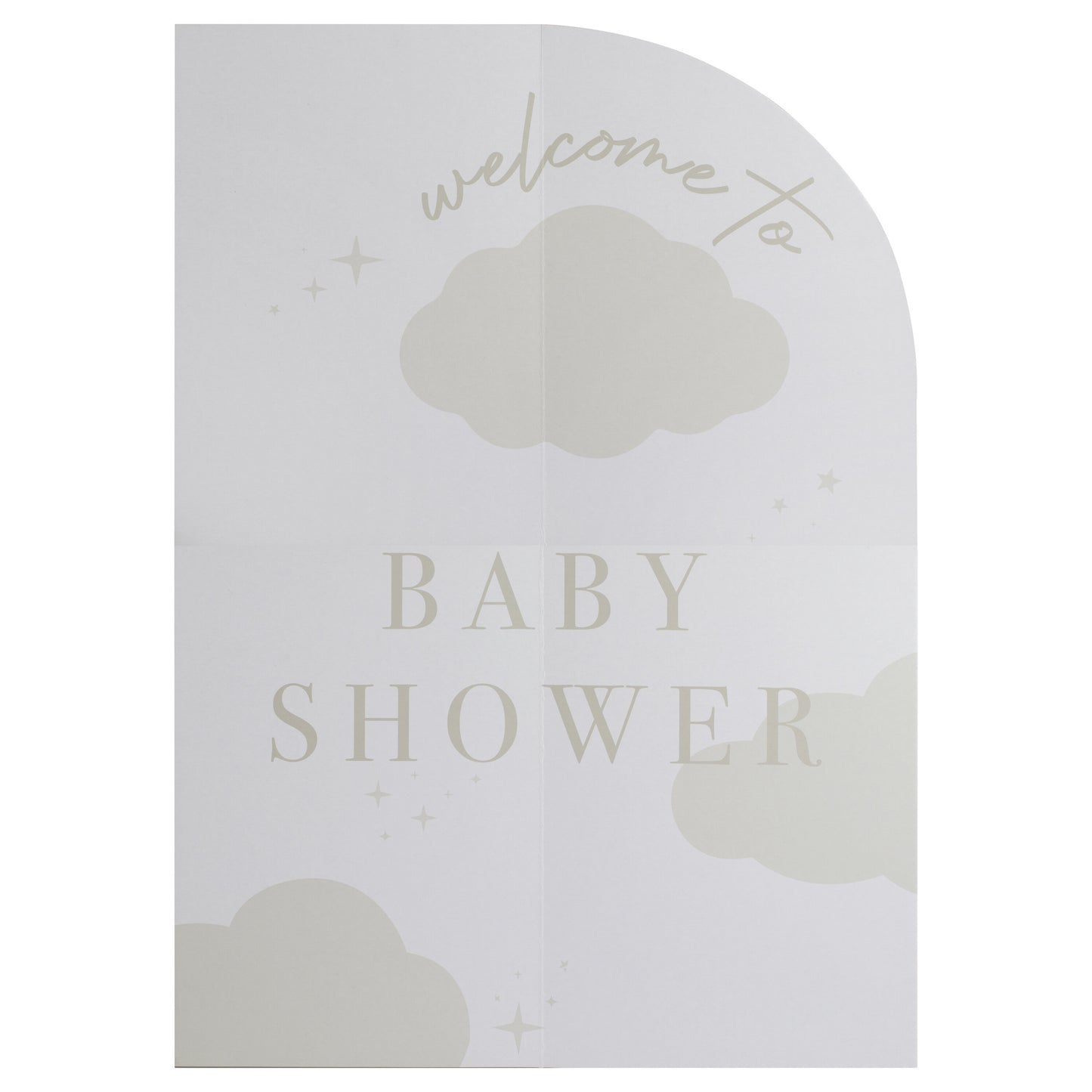 Customisable Cloud Baby Shower Welcome Sign
