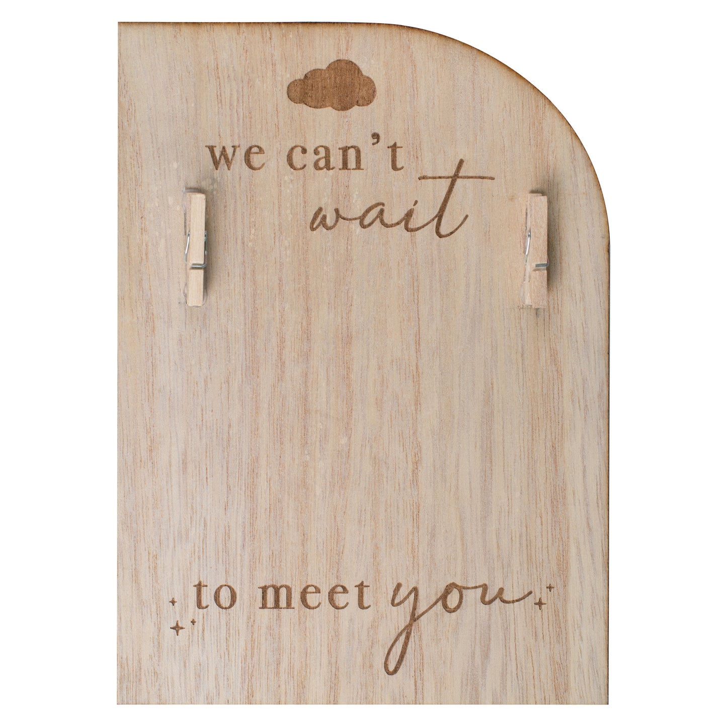 Wooden Engraved Pregnancy Announcement Sign