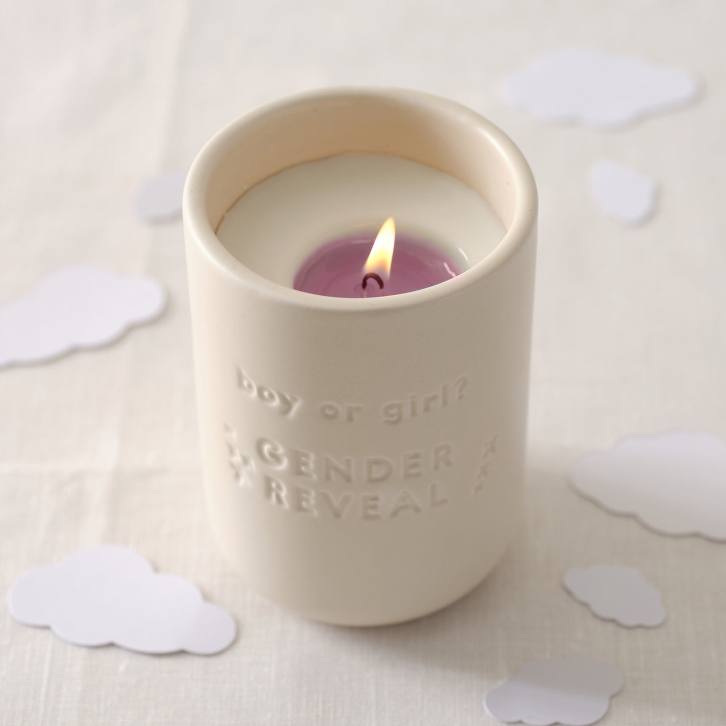 Pink Gender Reveal Candle