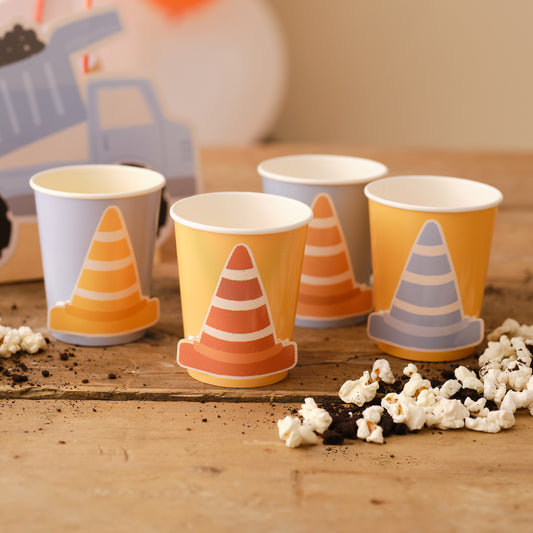 Traffic Cone Pop Out 3D Paper Cups