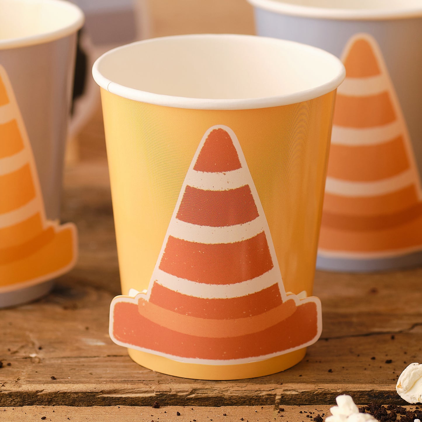Traffic Cone Pop Out 3D Paper Cups