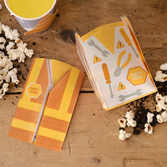 Construction Party Hi-vis Jacket Paper Napkins