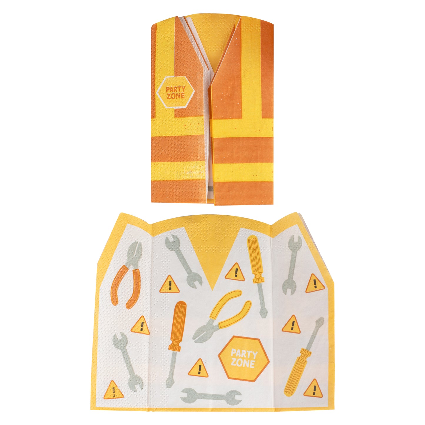 Construction Party Hi-vis Jacket Paper Napkins