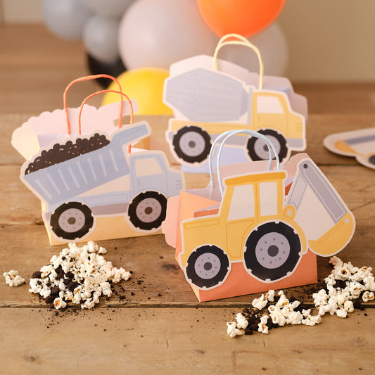 Construction Vehicle Party Bags