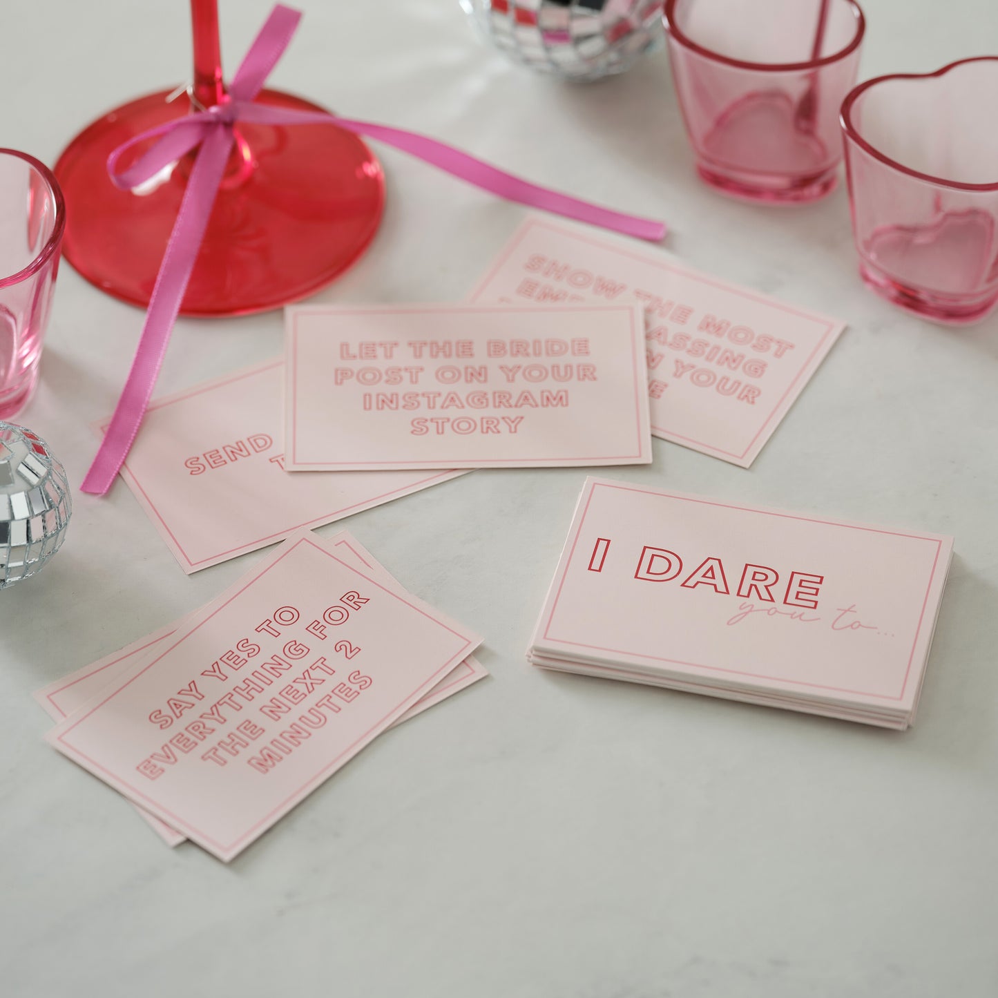 Pink Hen Party Dare Cards