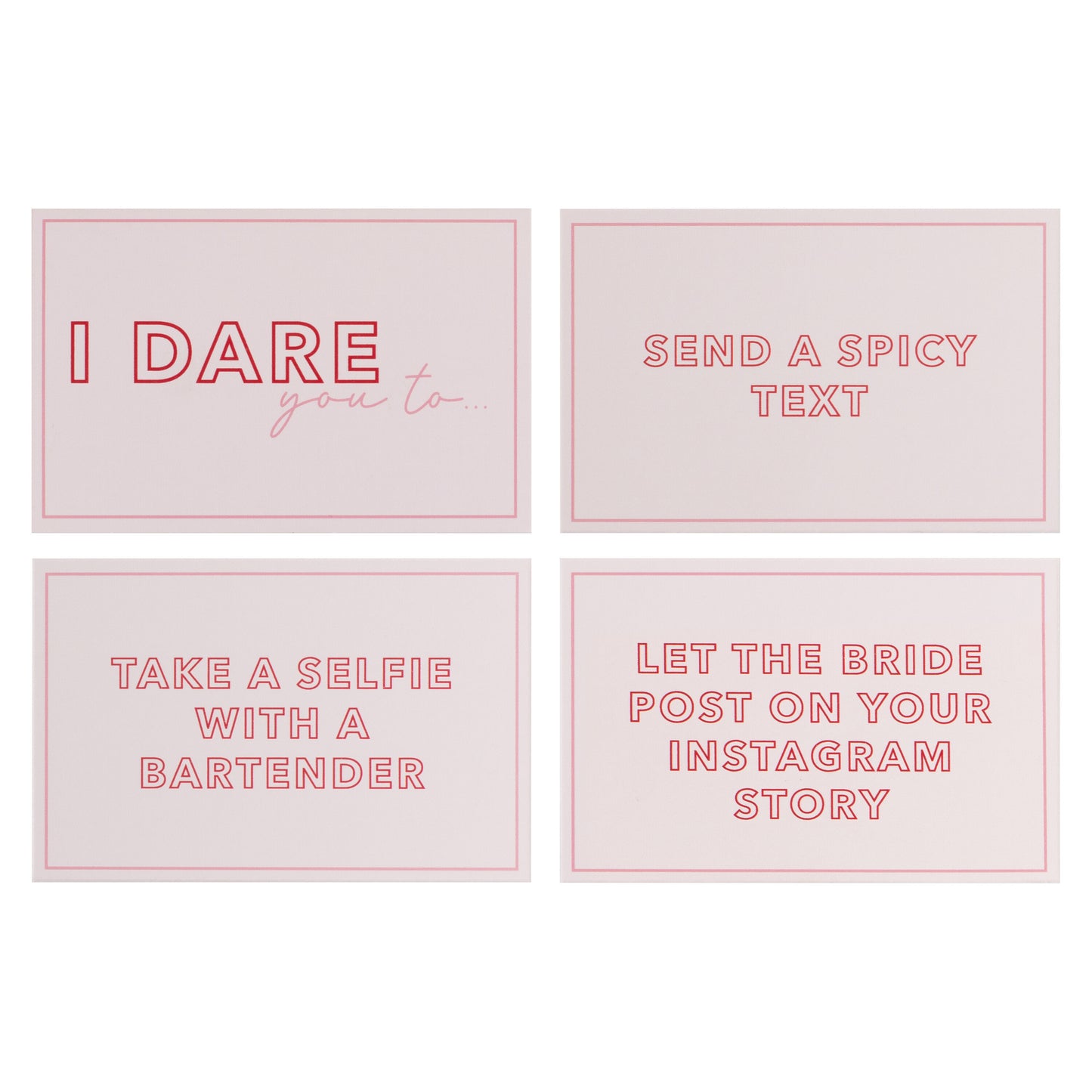 Pink Hen Party Dare Cards