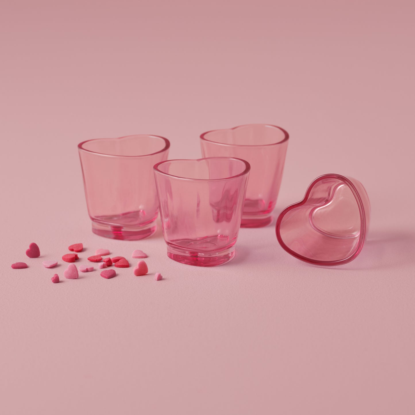 Pink Heart Shot Glasses