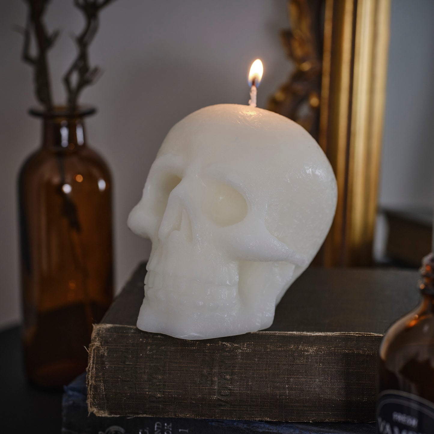 Skull Halloween Candle