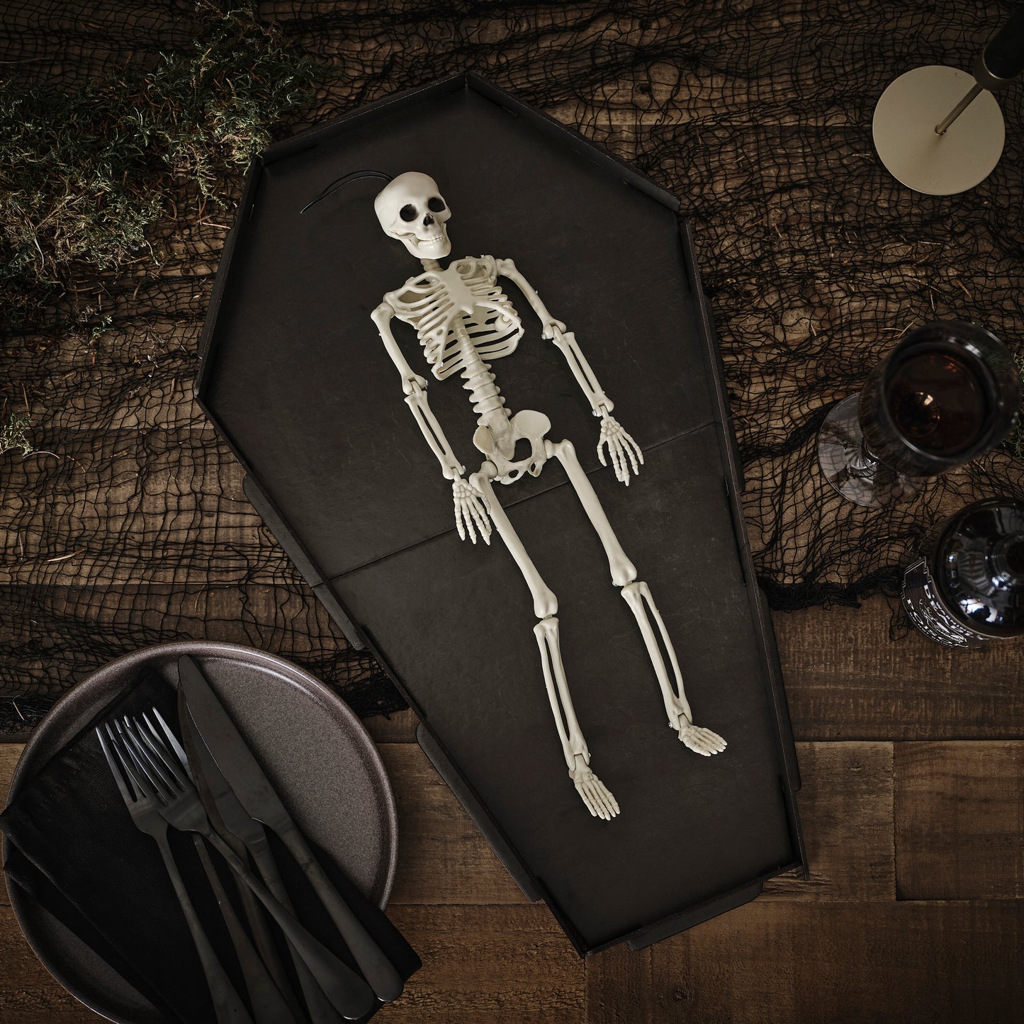Black Coffin Halloween Grazing Board