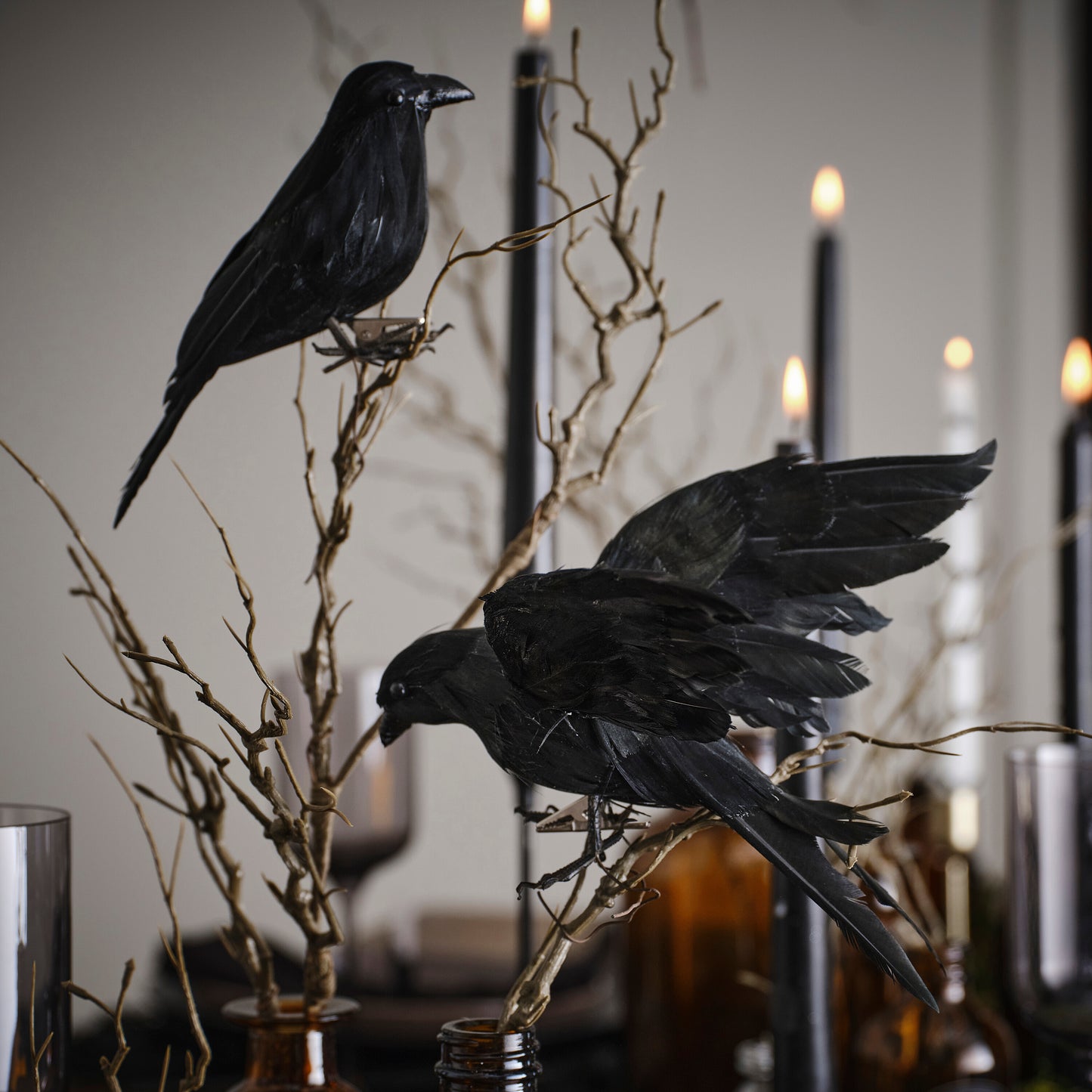 Black Crow Halloween Decorations