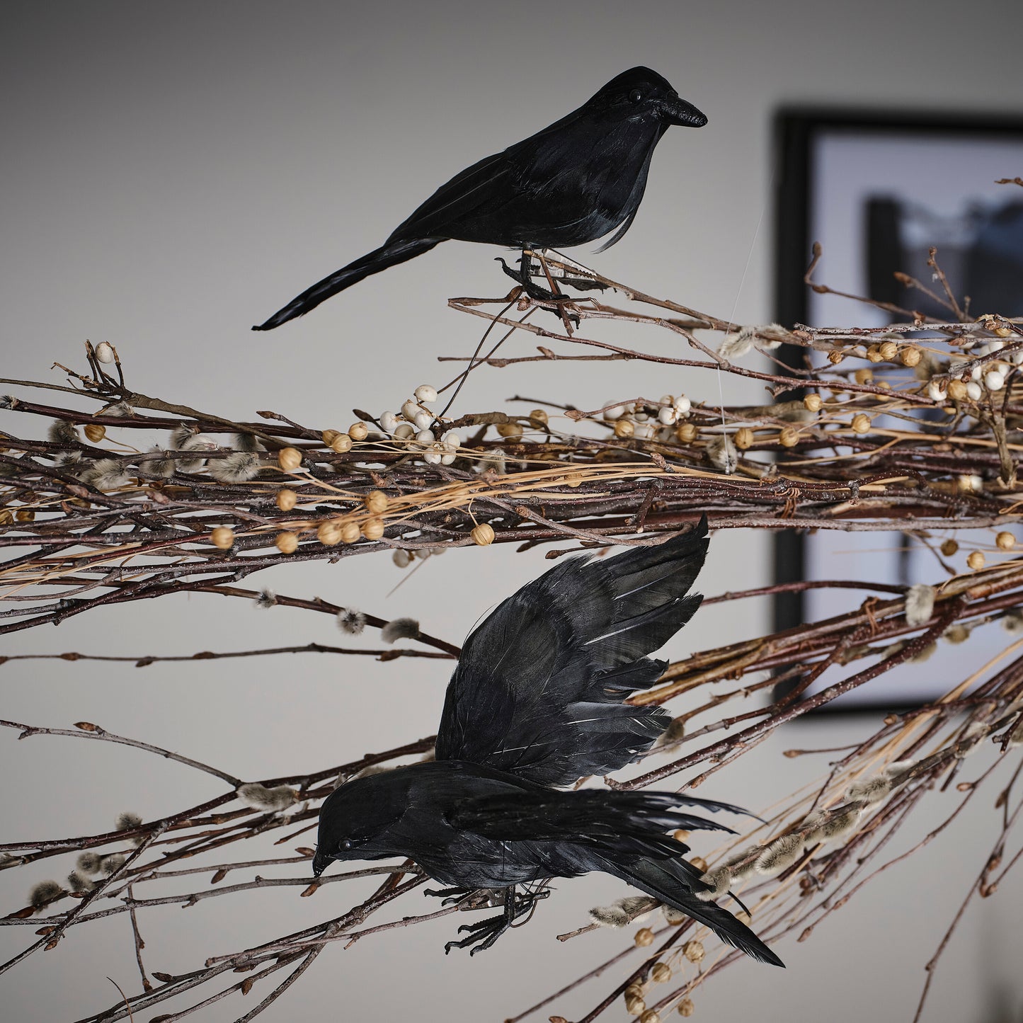 Black Crow Halloween Decorations