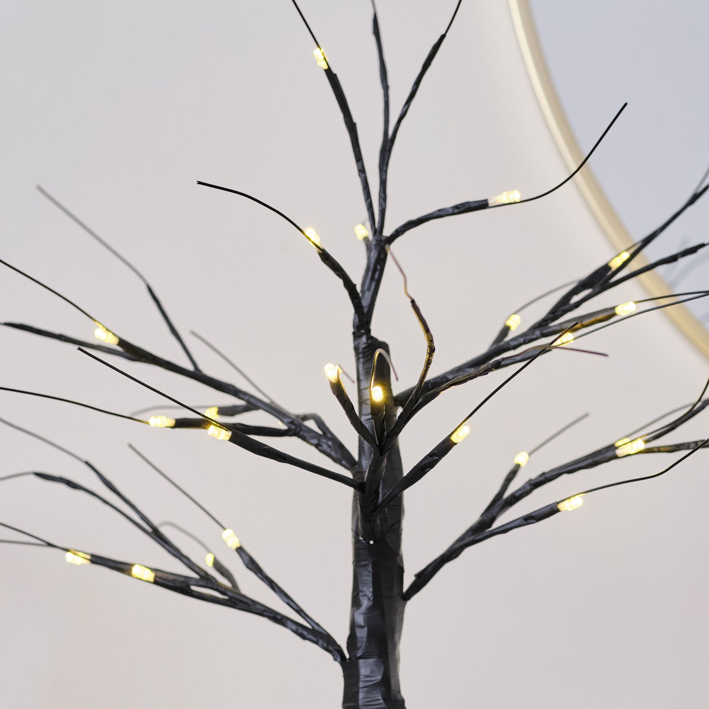 Black Light Up Halloween Tree Decoration