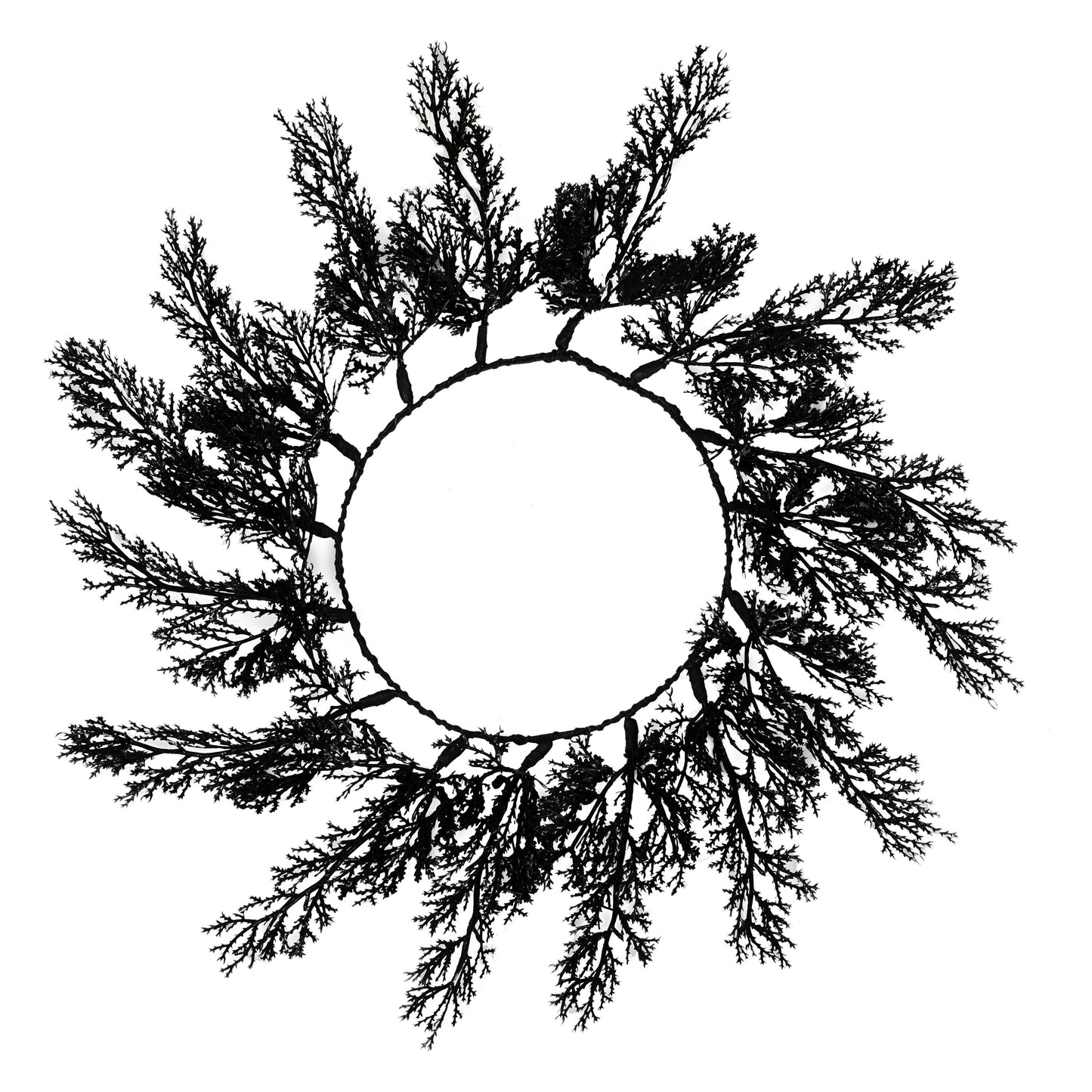 Black Foliage Halloween Table Placemats