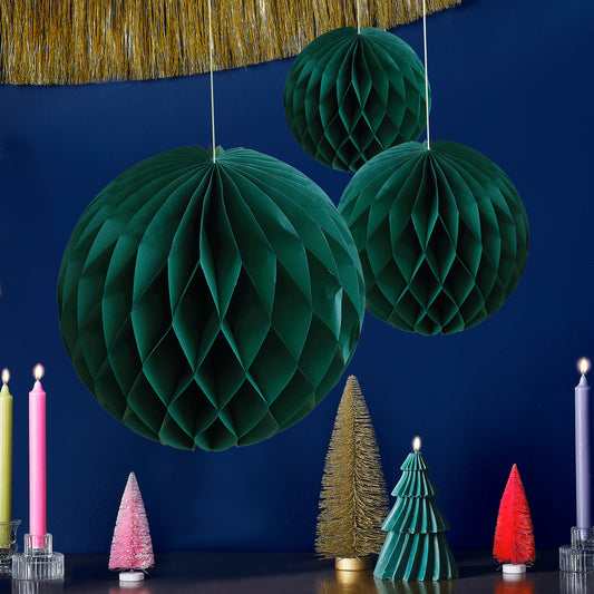 Green Honeycomb Decorations