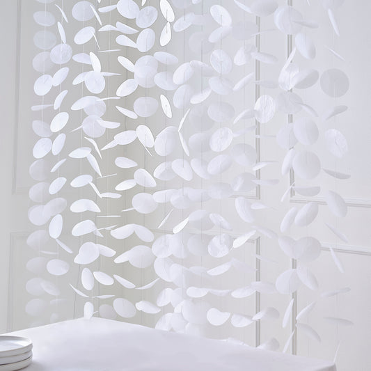 White Paper Disc Backdrop