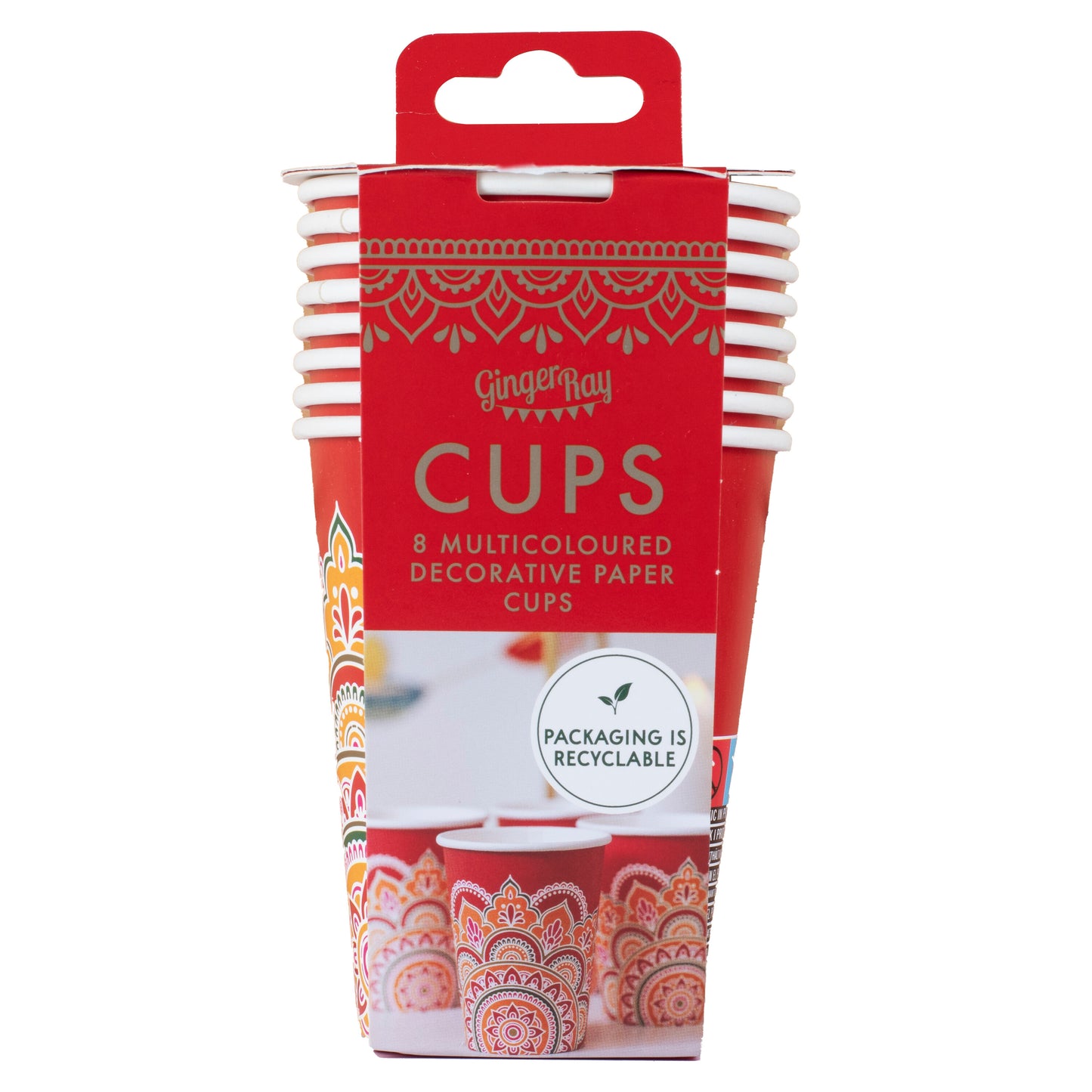 Multicoloured Paper Diwali Cups