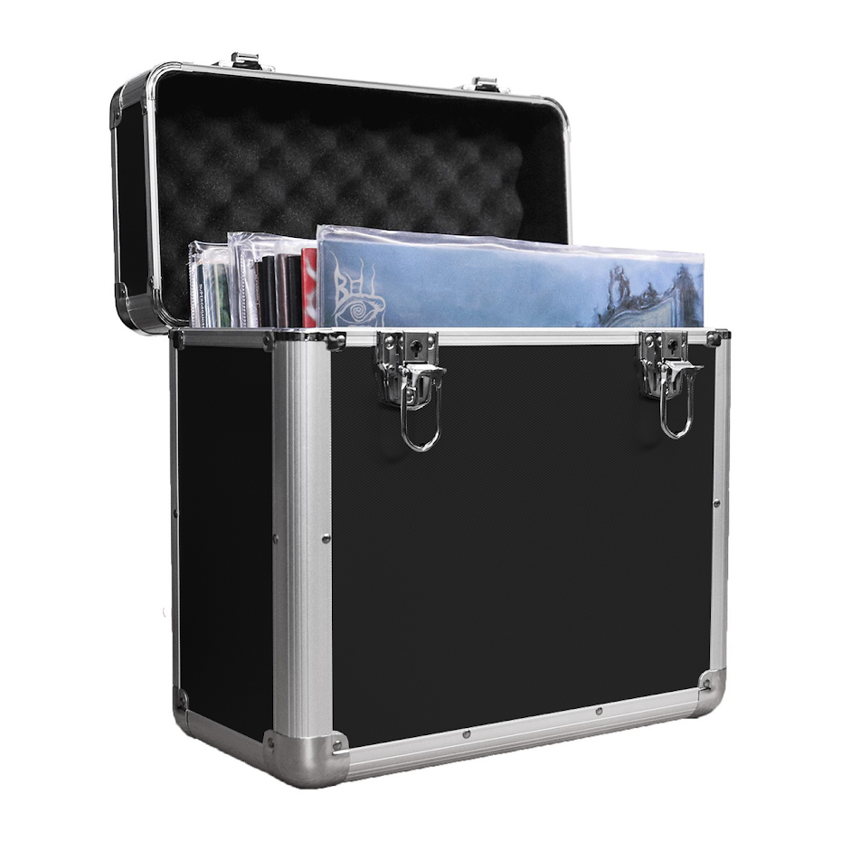 Vinyl LP Record Storage Case - Black | M&W	