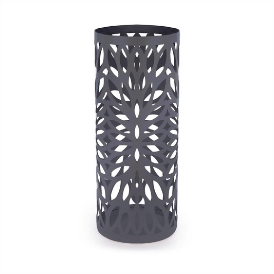 Round Metal Umbrella Stand in Grey | M&W	